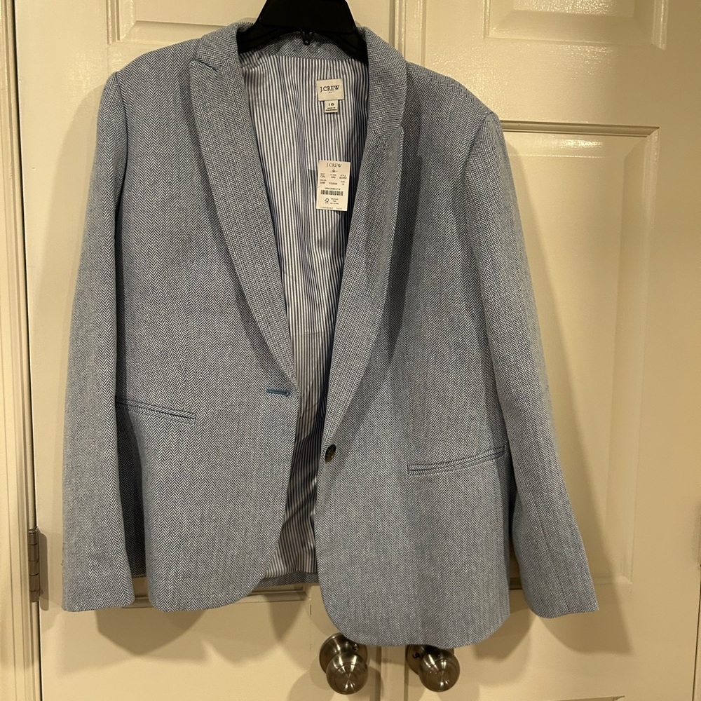 J Crew Factory Herringbone Blazer